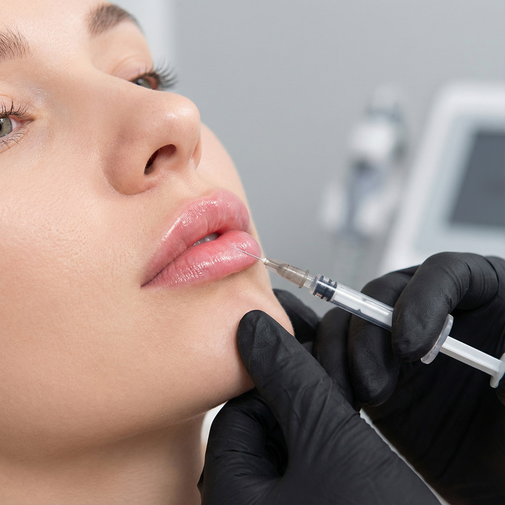 Lippenunterspritzung mit Hyaluron